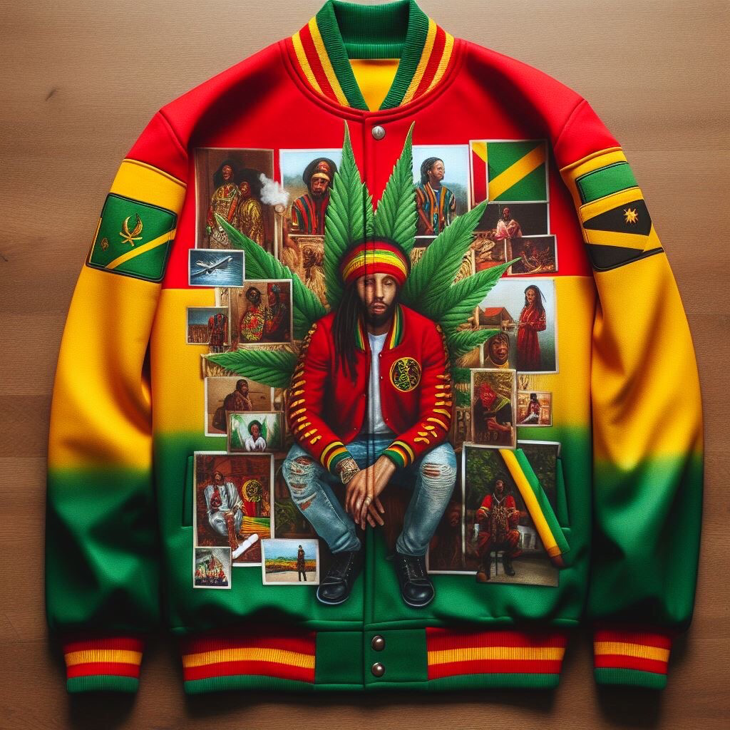 RASTA VARSITY JACKET